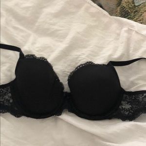 Victoria secret black laced bra